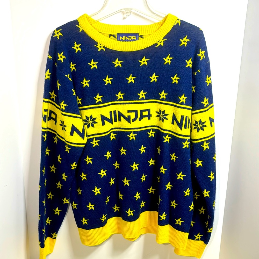 Fortnite "Ninja" Ugly Christmas Sweater Mens Medium